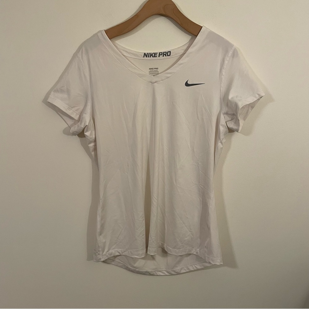 Nike Pro short sleeve v-neck top